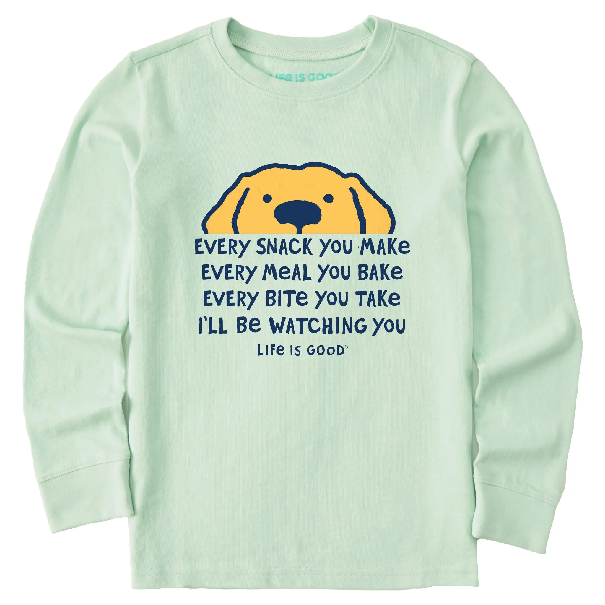 Kids I'll Be Watching You Long Sleeve Crusher Tee Life is Good