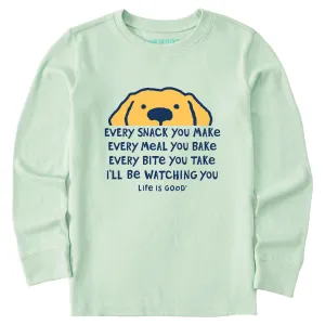 Kids I'll Be Watching You Long Sleeve Crusher Tee Life is Good