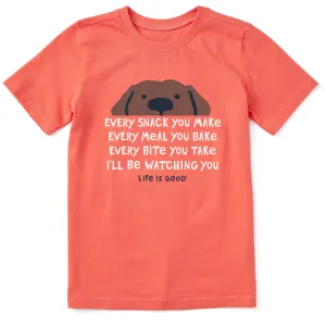 Kids I'll Be Watching You Short Sleeve Crusher Tee Life is Good
