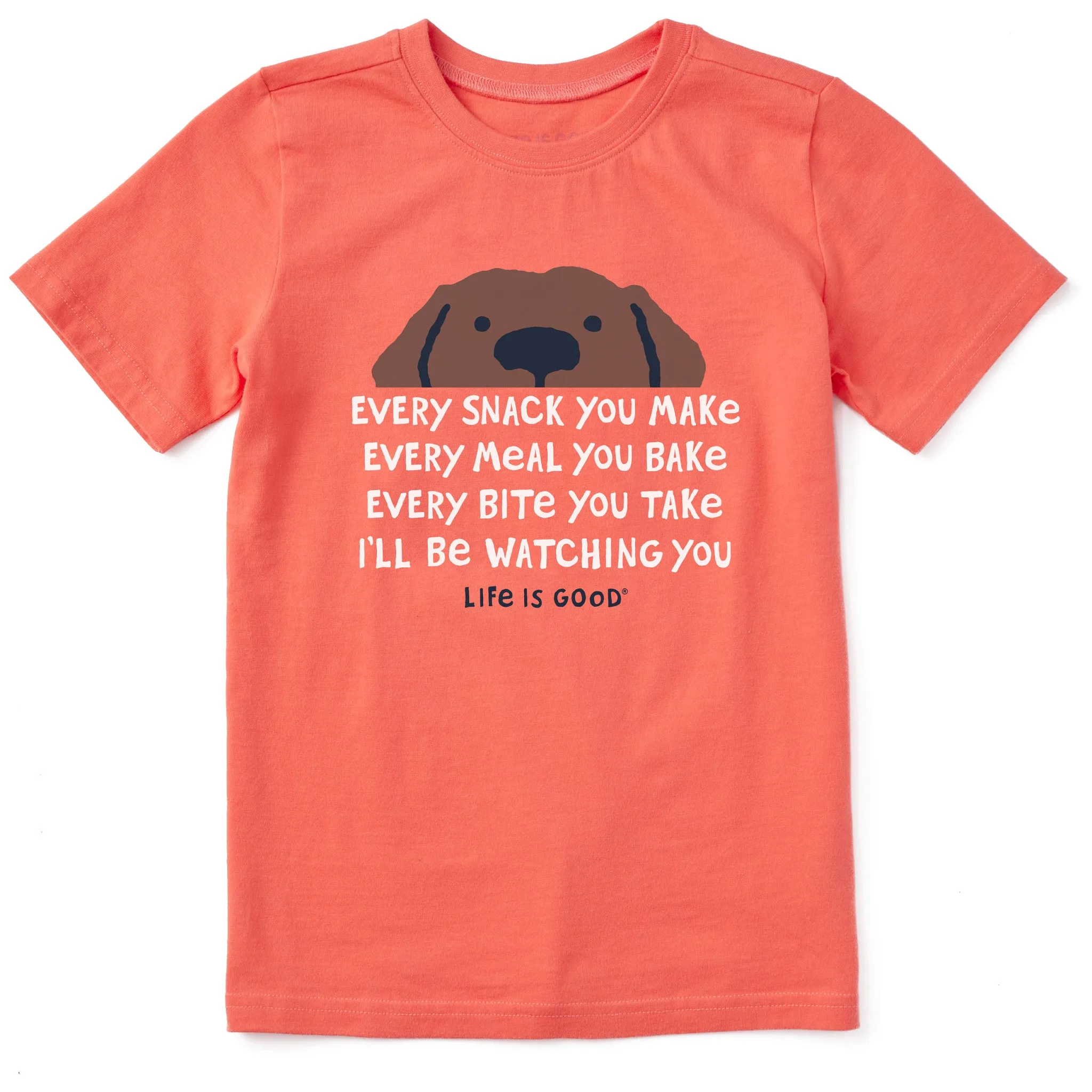 Kids I'll Be Watching You Short Sleeve Crusher Tee Life is Good
