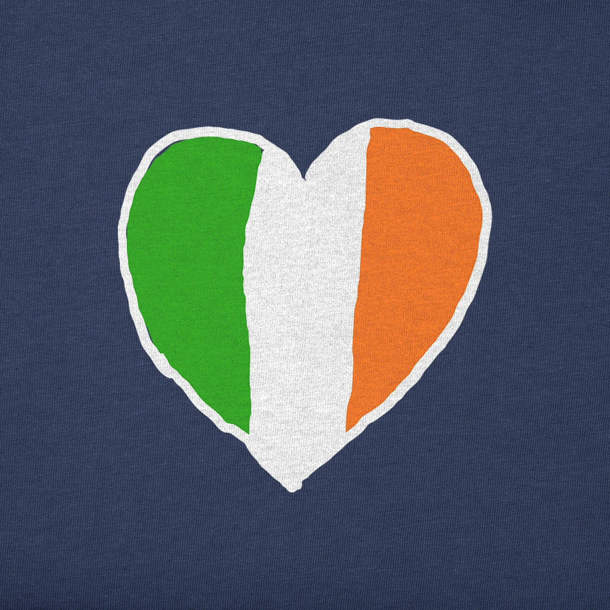 Kids Irish Flag Heart Short Sleeve Crusher Tee Life is Good