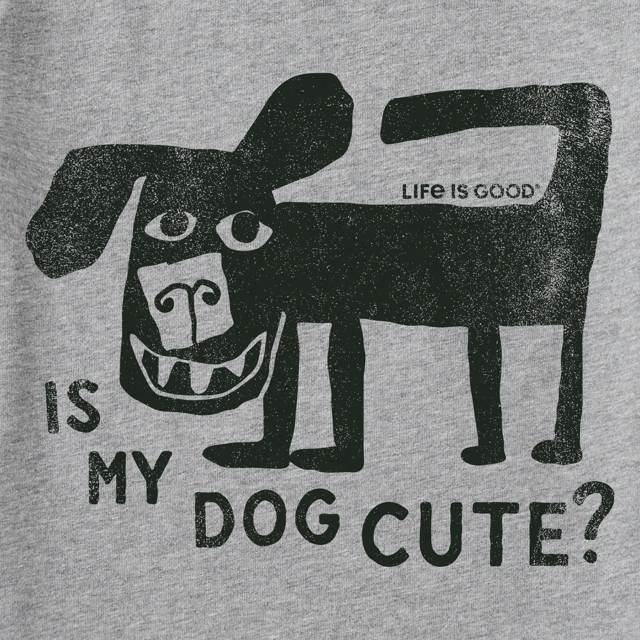Kids Is My Dog Cute? Short Sleeve Crusher Tee Life is Good