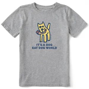 Kids It's a Dog Eat Dog World Short Sleeve Crusher Tee Life is Good