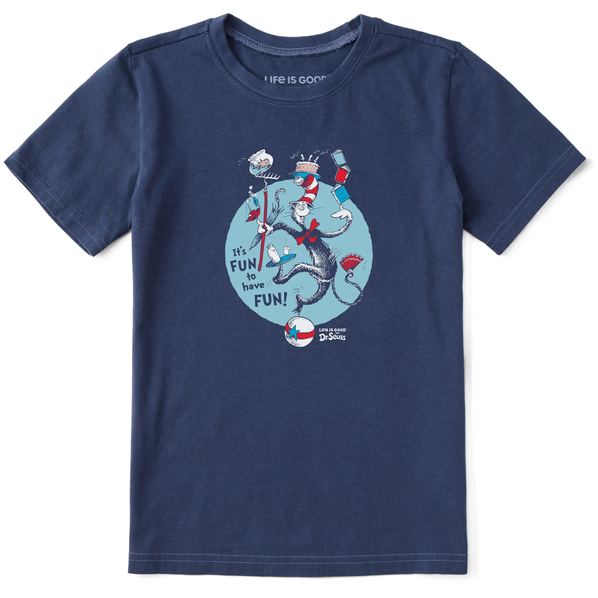 Kids It's Fun to Have Fun Short Sleeve Crusher Tee Life is Good