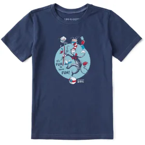 Kids It's Fun to Have Fun Short Sleeve Crusher Tee Life is Good