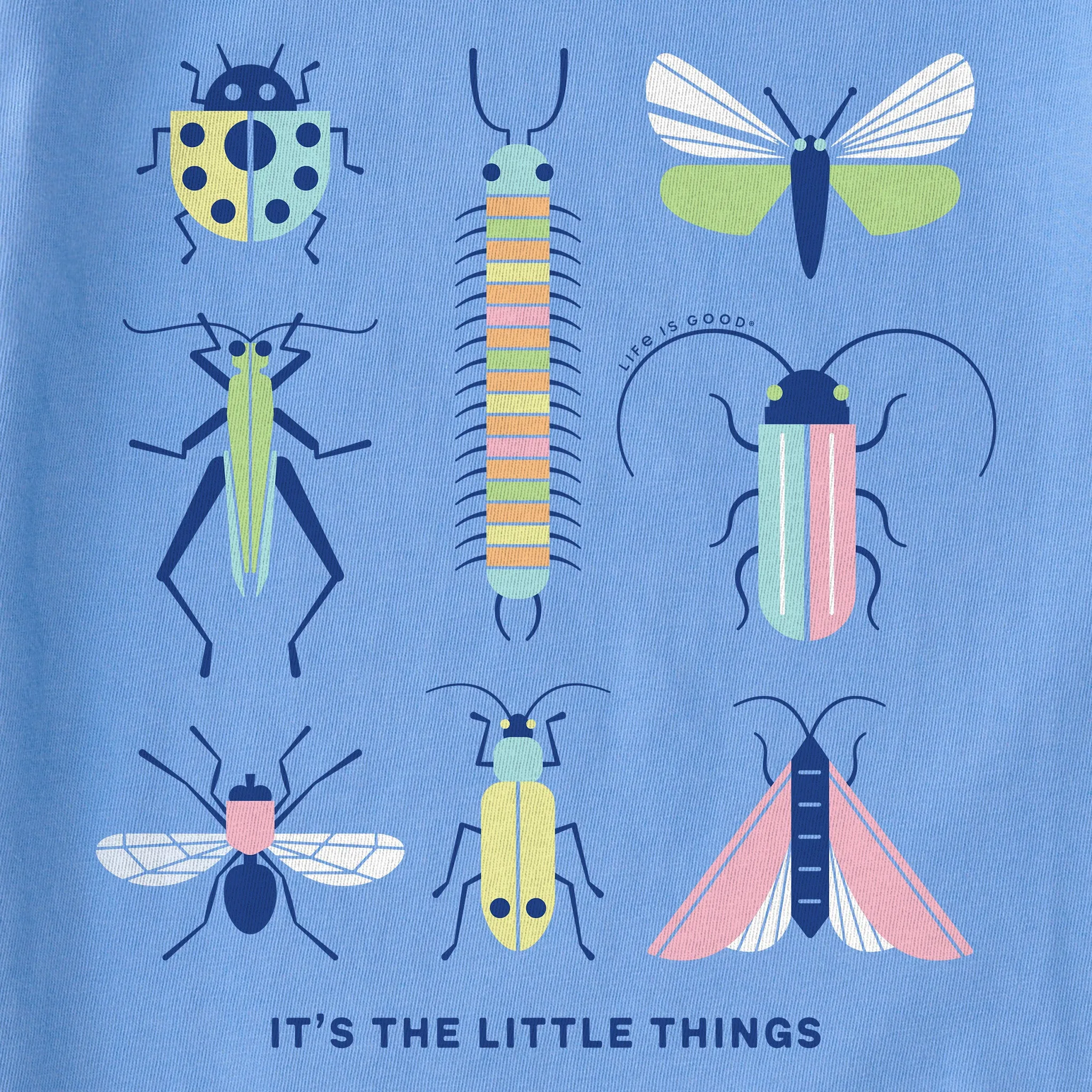 Kids It's the Little Things Bugs Short Sleeve Crusher Tee Life is Good