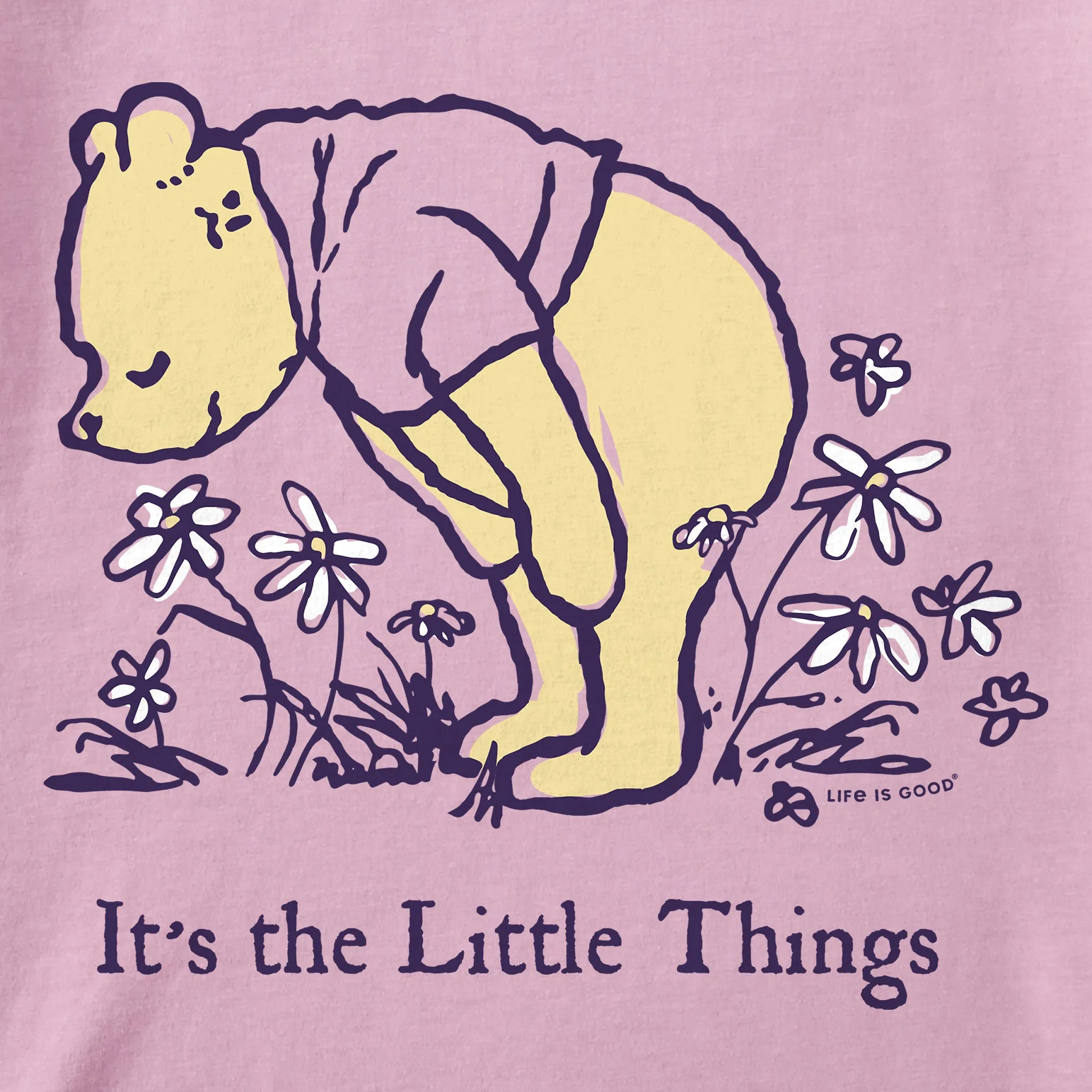Kids It's the Little Things Winnie Short Sleeve Crusher Tee Life is Good