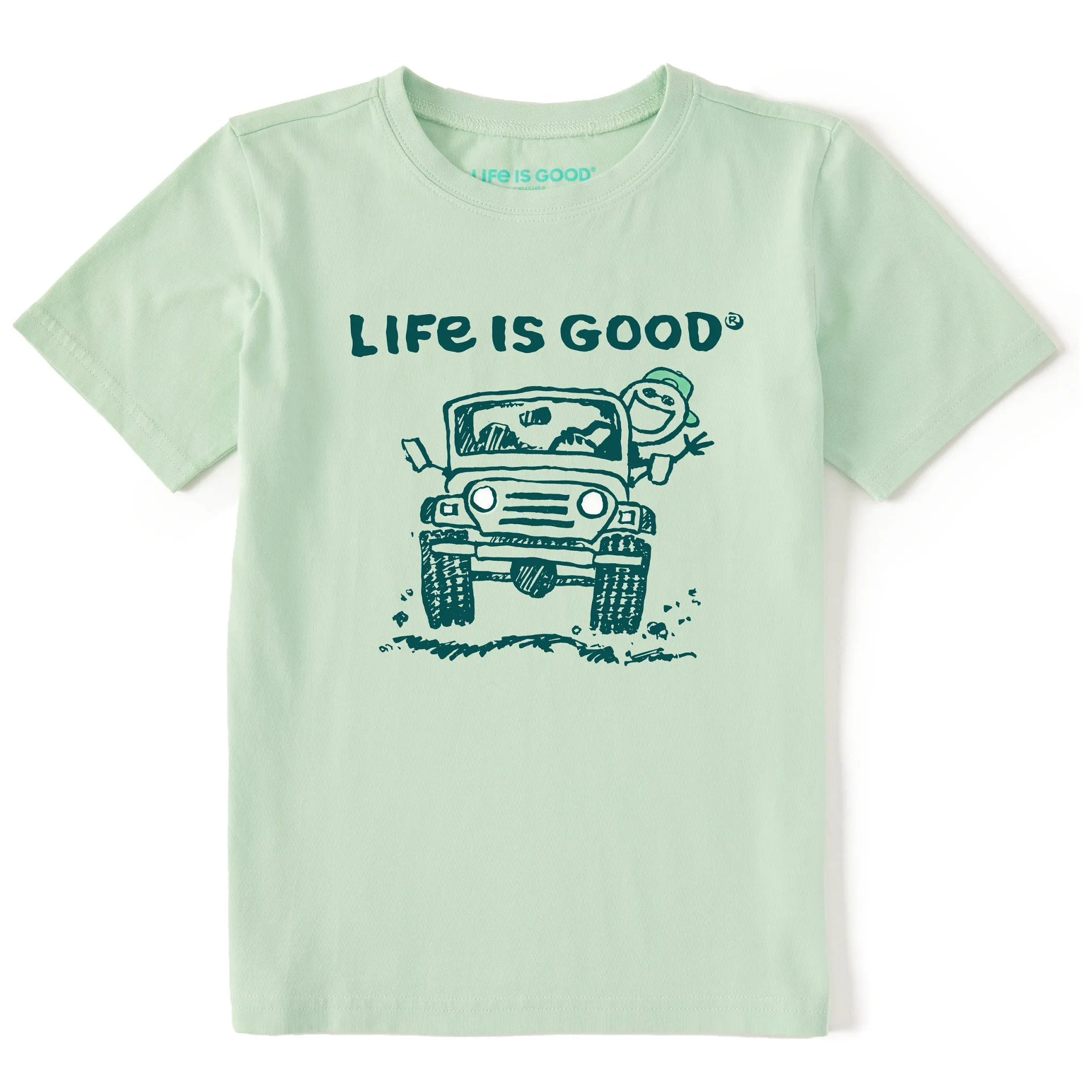 Kids Jake 4x4 Short Sleeve Crusher Tee Life is Good