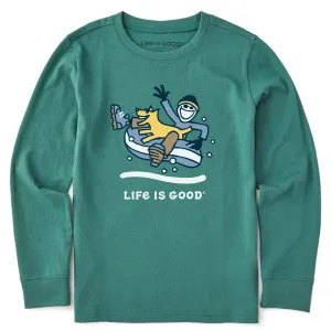 Kids Jake & Rocket Snowtube Long Sleeve Crusher Tee Life is Good