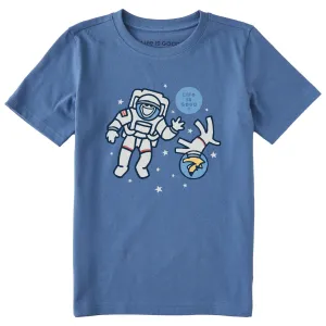 Kids Jake and Rocket in Space Short Sleeve Crusher Tee Life is Good