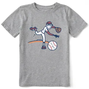 Kids Jake Baseball Short Sleeve Crusher Tee Life is Good