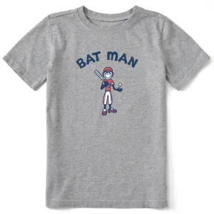 Kids Jake Bat Man Short Sleeve Crusher Tee Life is Good