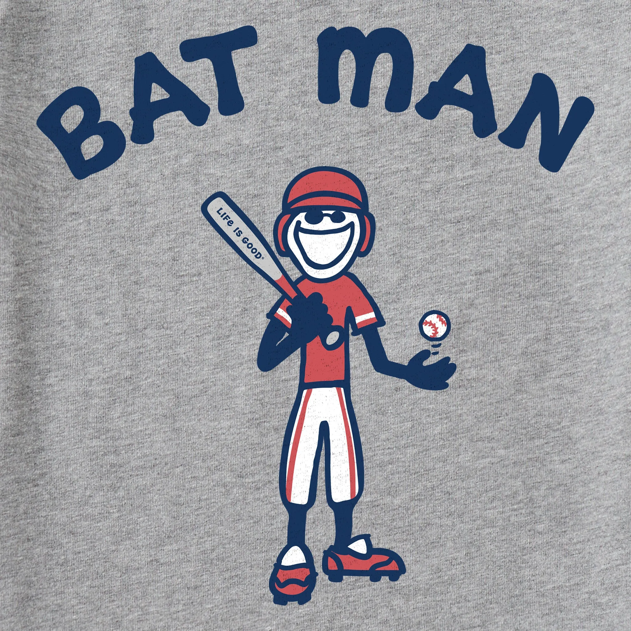 Kids Jake Bat Man Short Sleeve Crusher Tee Life is Good