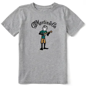 Kids Jake Martin Guitar Short Sleeve Crusher Tee Life is Good