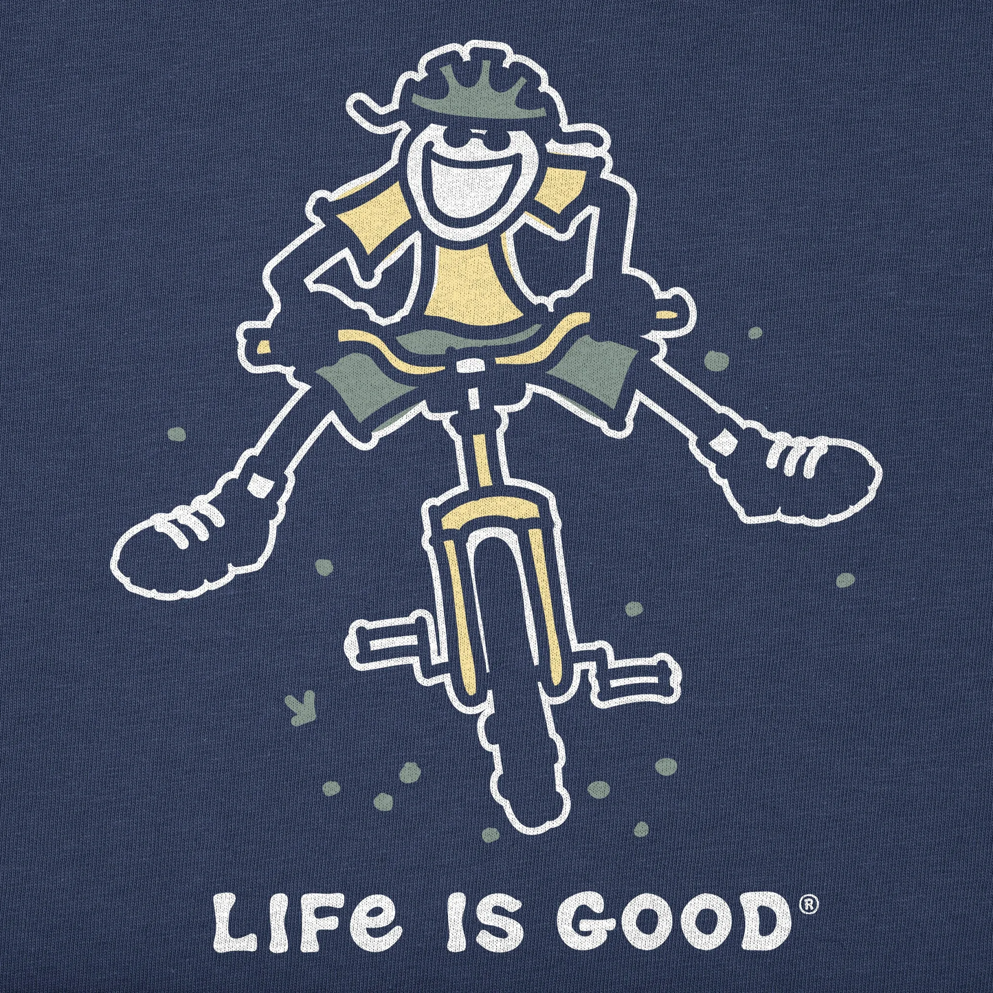 Kids Jake Mountain Bike Long Sleeve Crusher Tee Life is Good