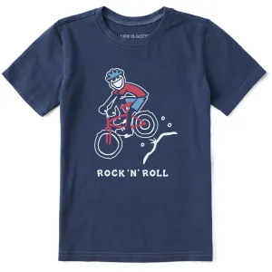 Kids Jake Rock n Roll Bike Short Sleeve Crusher Tee Life is Good