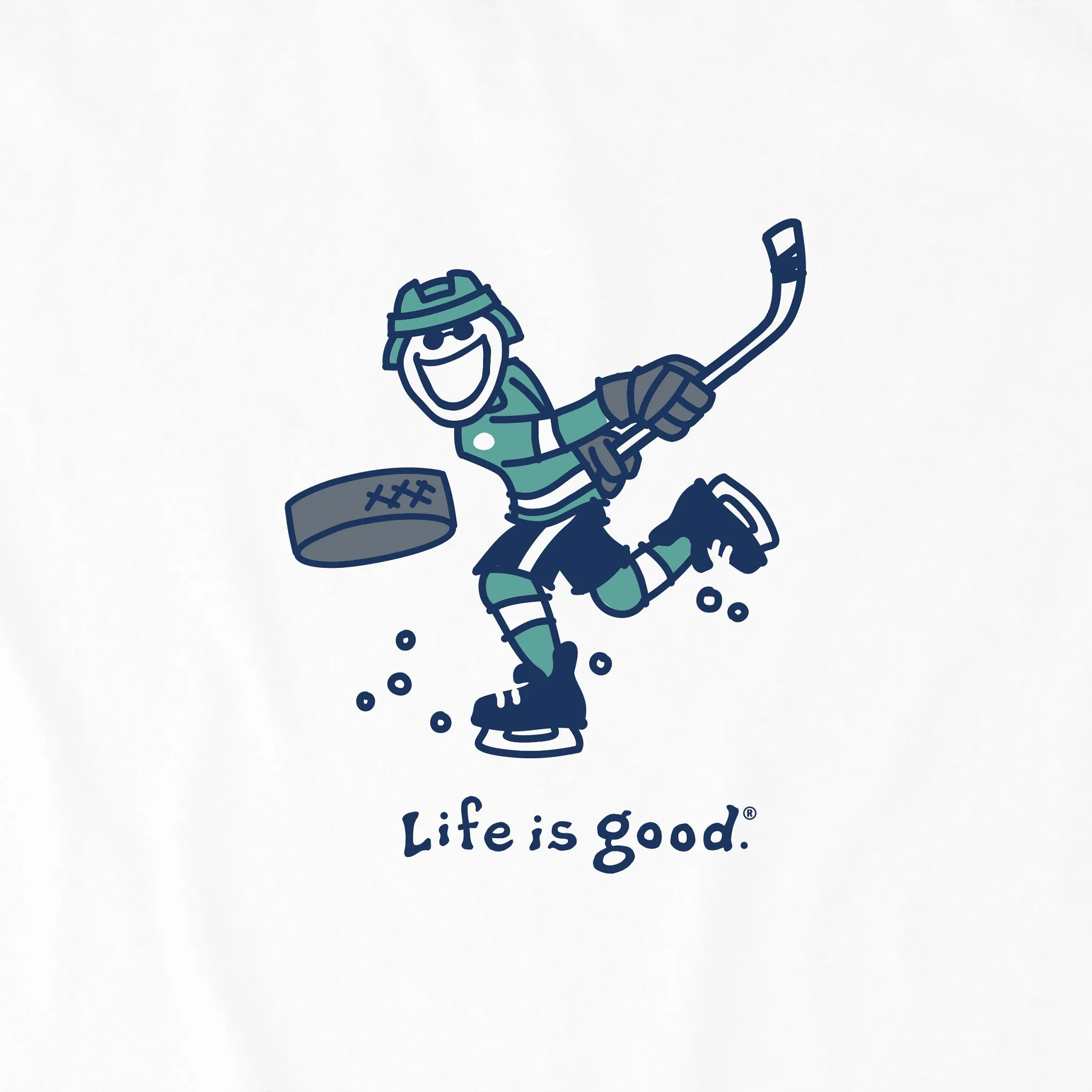 Kids Jake Slap Shot Long Sleeve Crusher Tee Life is Good