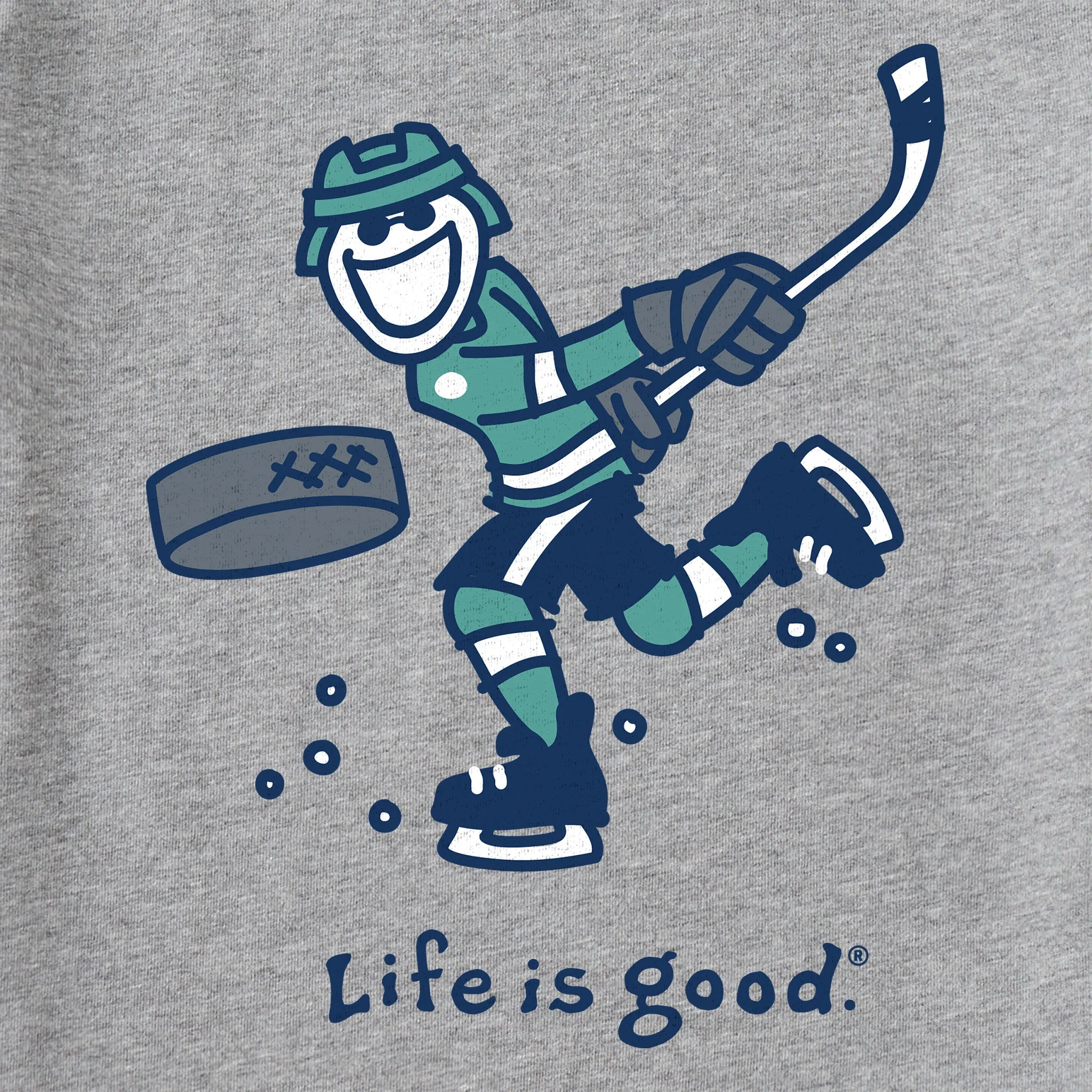 Kids Jake Slap Shot Long Sleeve Crusher Tee Life is Good