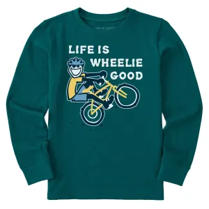 Kids Jake Wheelie Good Long Sleeve Crusher Tee Life is Good