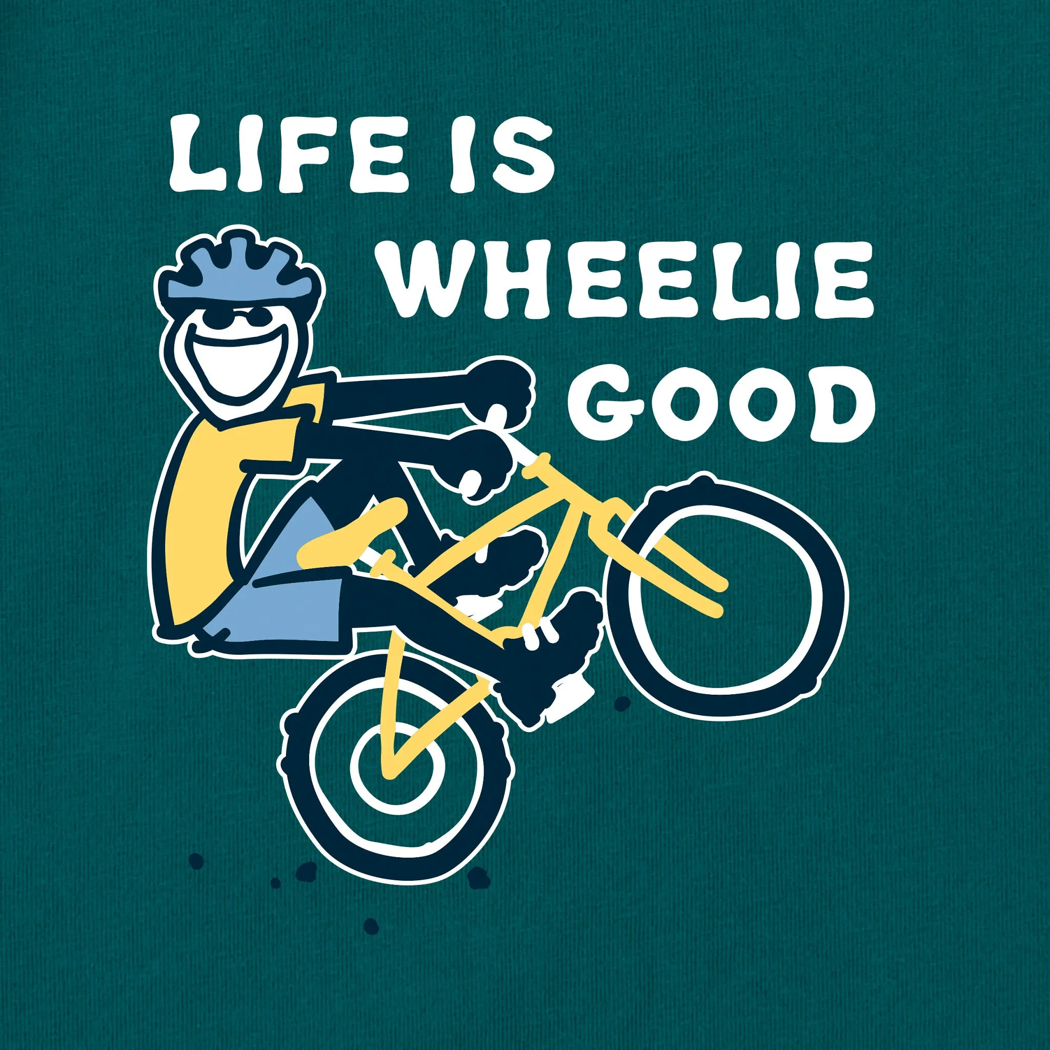 Kids Jake Wheelie Good Long Sleeve Crusher Tee Life is Good