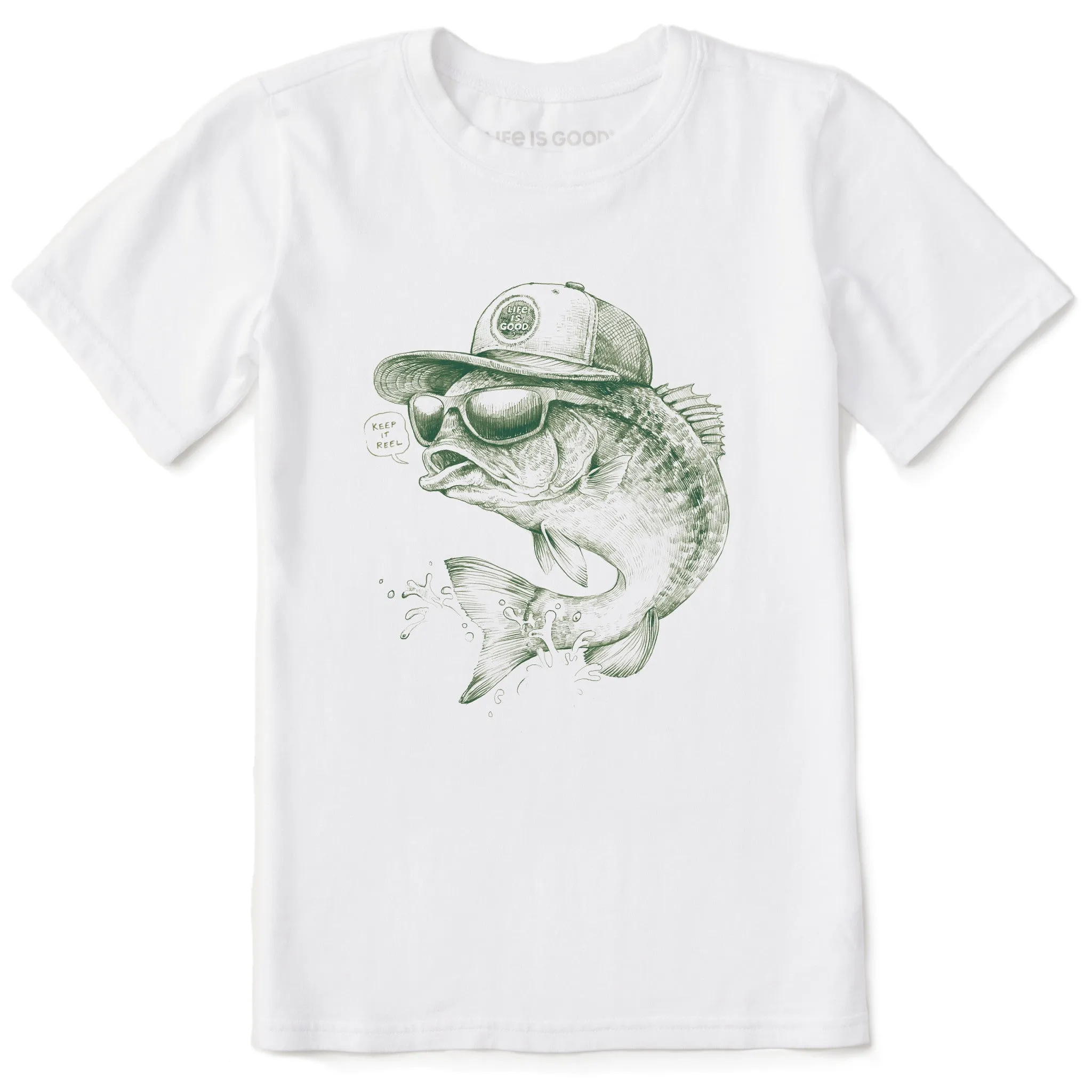 Kids Keep it Reel Short Sleeve Crusher Tee Life is Good