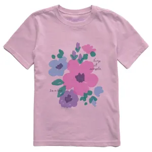 Kids Keep it Simple Waterflowers Short Sleeve Crusher Tee Life is Good