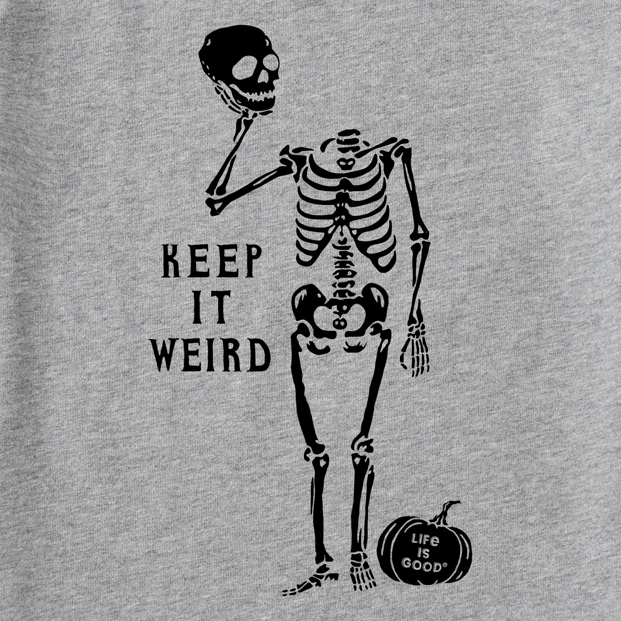 Kids Keep it Weird Skeleton Long Sleeve Crusher Tee Life is Good