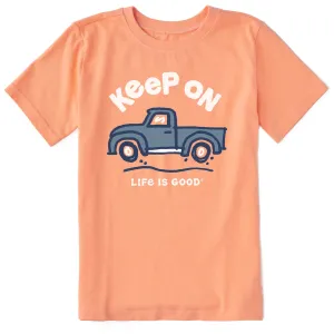 Kids Keep On Truckin Short Sleeve Crusher Tee Life is Good