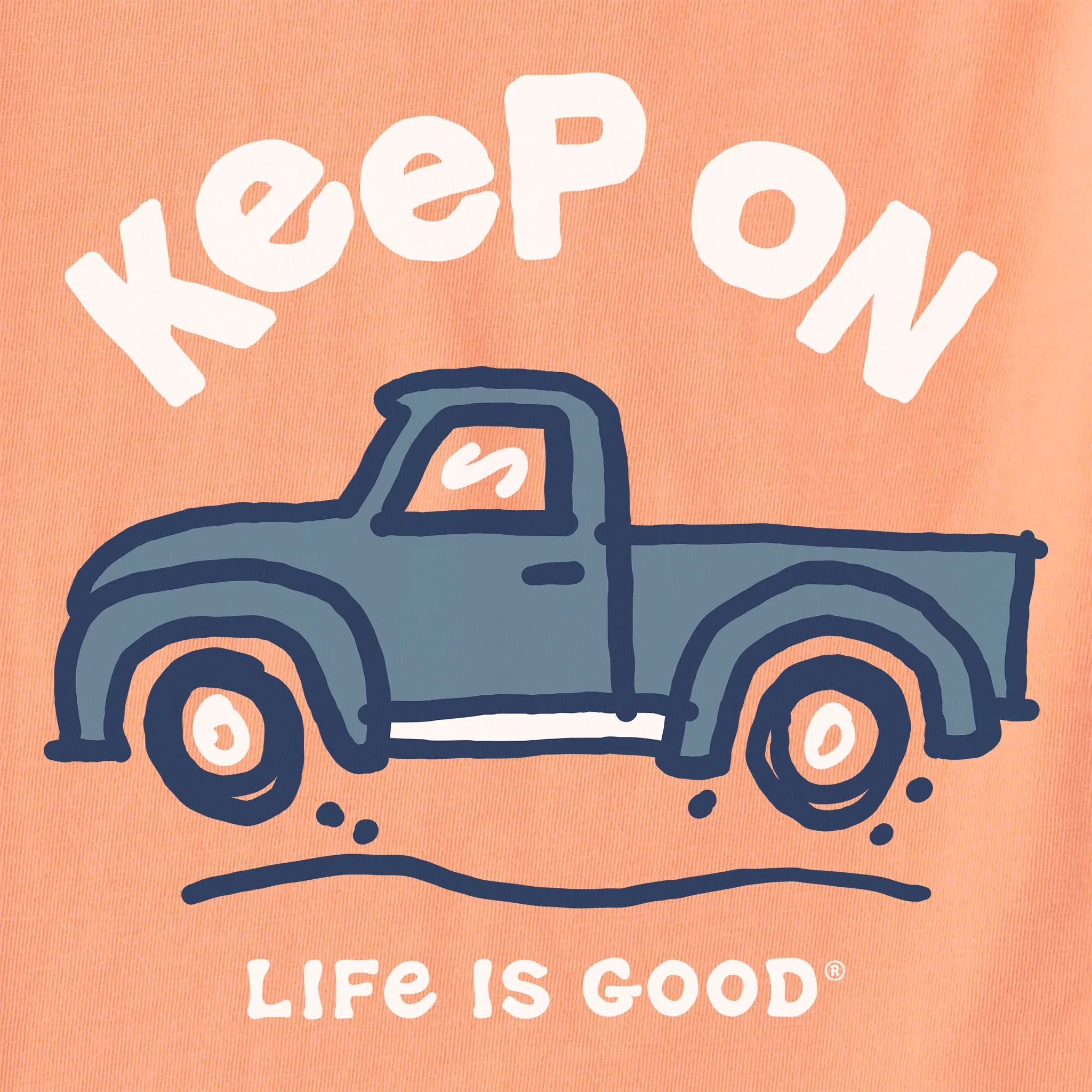 Kids Keep On Truckin Short Sleeve Crusher Tee Life is Good