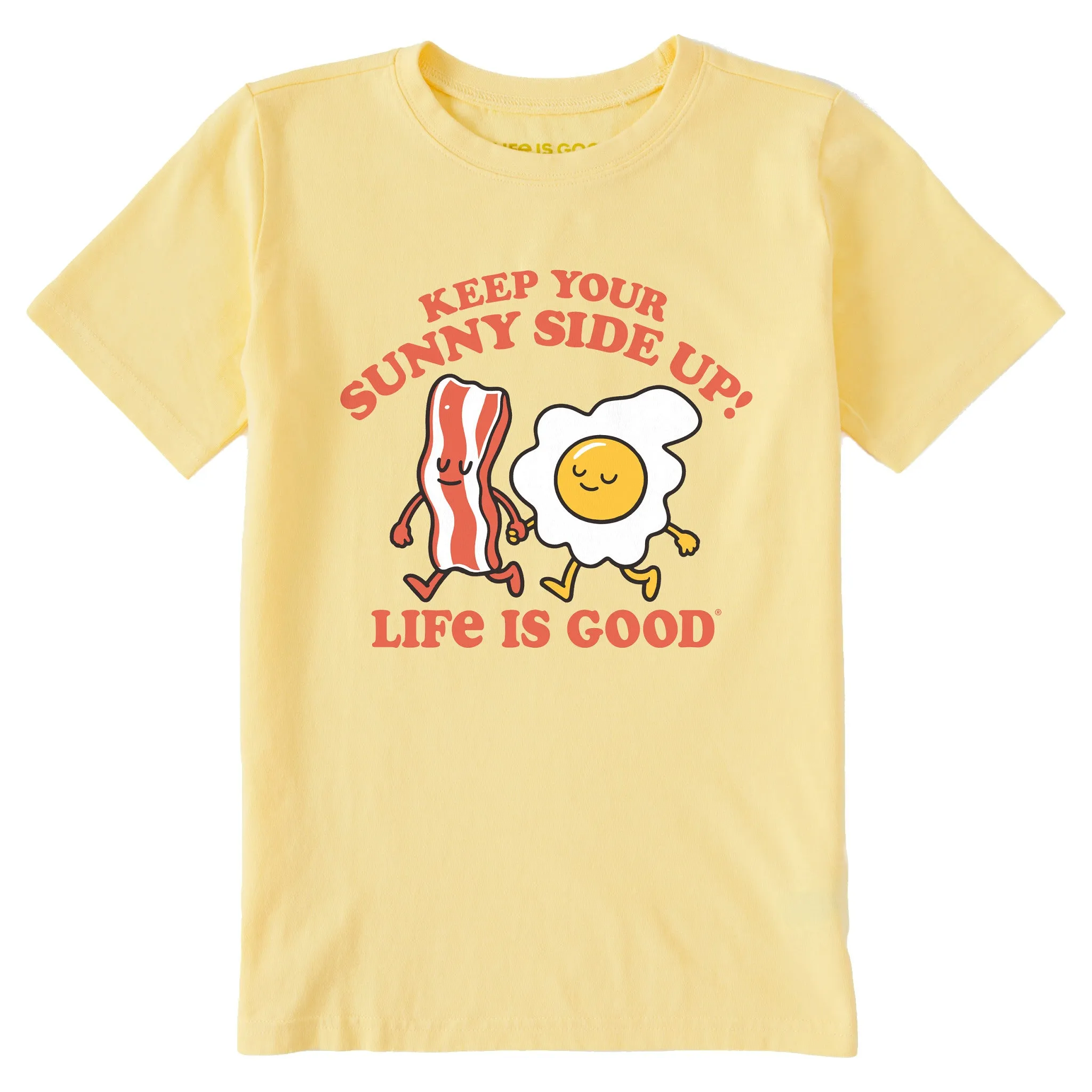 Kids Keep Your Sunny Side Up Short Sleeve Crusher Tee Life is Good
