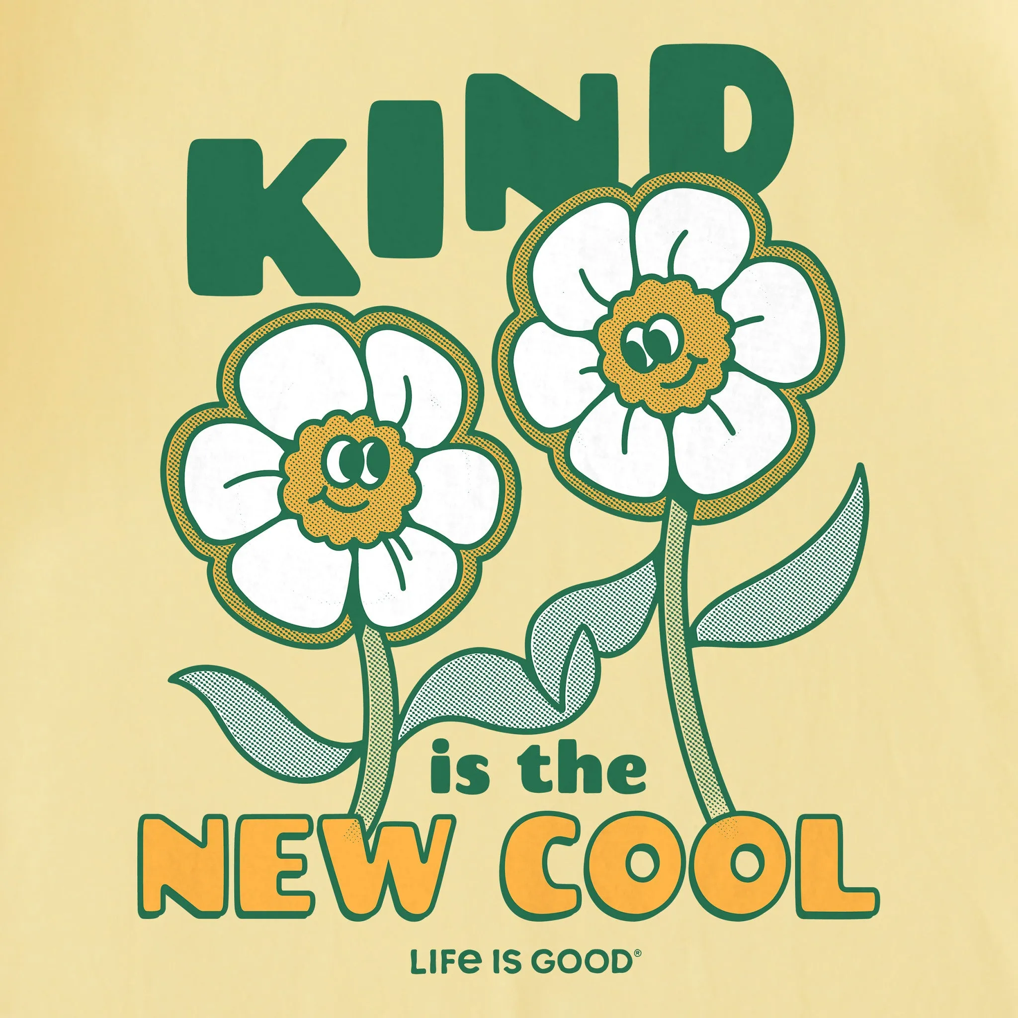 Kids Kind is the New Cool Flowers Short Sleeve Crusher Tee Life is Good