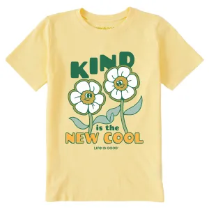 Kids Kind is the New Cool Flowers Short Sleeve Crusher Tee Life is Good