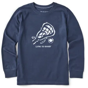Kids Lacrosse Long Sleeve Crusher Tee Life is Good