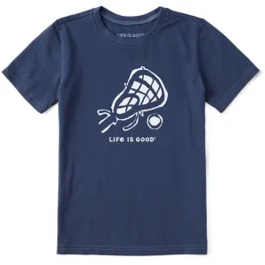 Kids Lacrosse Short Sleeve Crusher Tee Life is Good