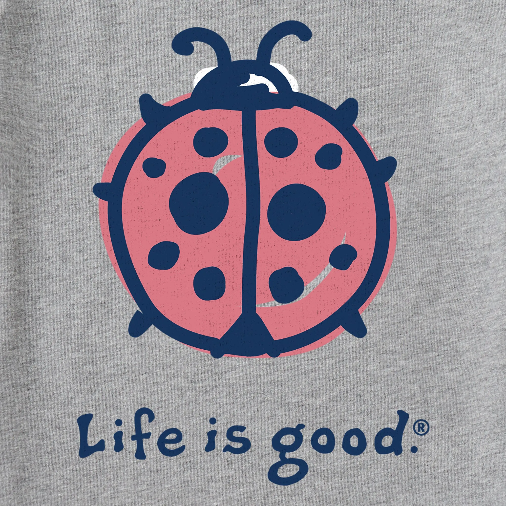 Kids Ladybug Long Sleeve Crusher Tee Life is Good