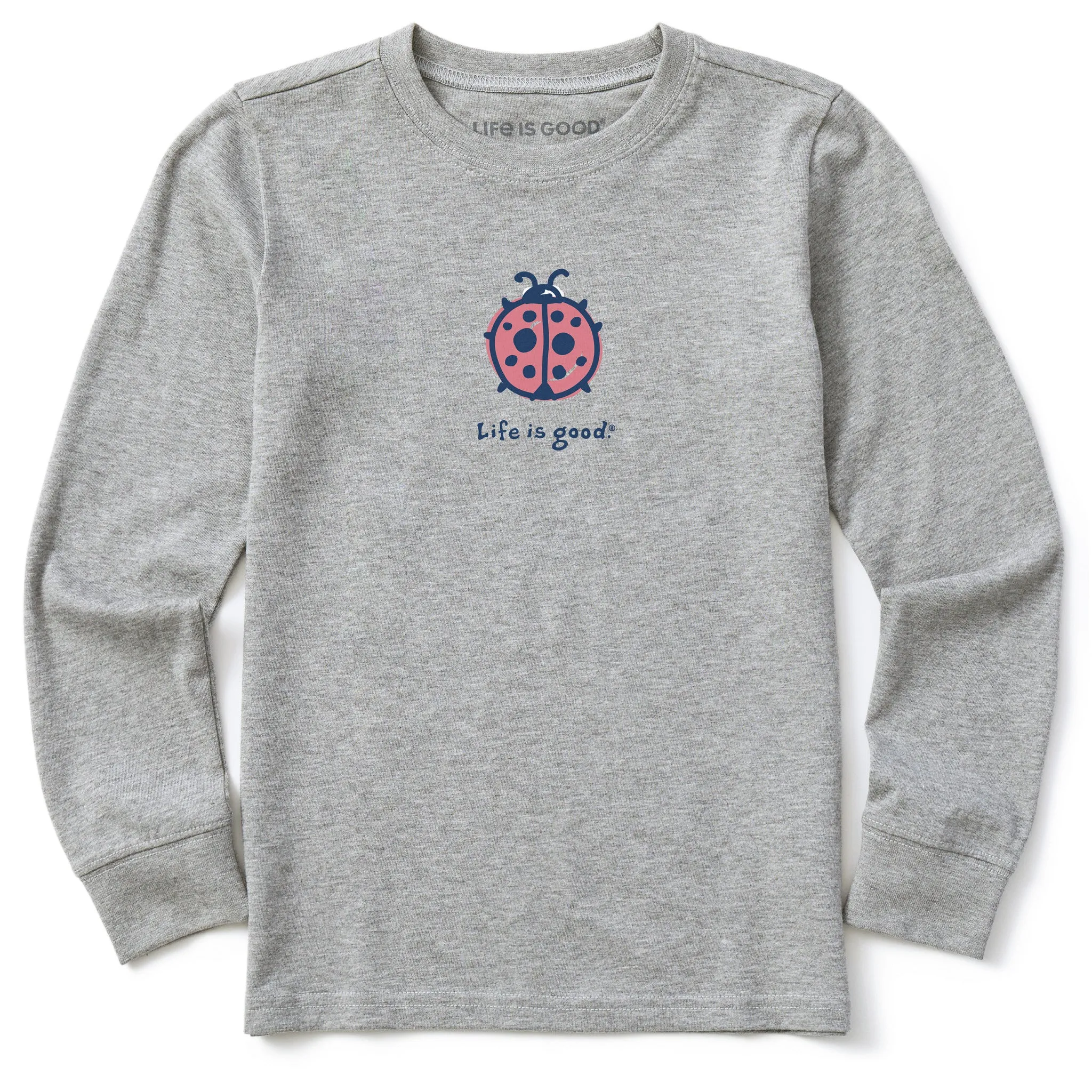Kids Ladybug Long Sleeve Crusher Tee Life is Good