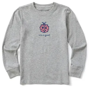 Kids Ladybug Long Sleeve Crusher Tee Life is Good