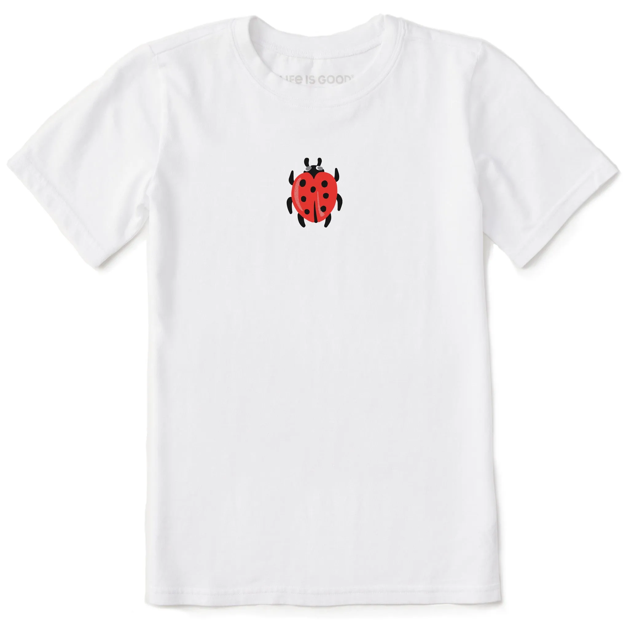 Kids Ladybug Mini Short Sleeve Crusher Tee Life is Good
