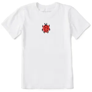 Kids Ladybug Mini Short Sleeve Crusher Tee Life is Good
