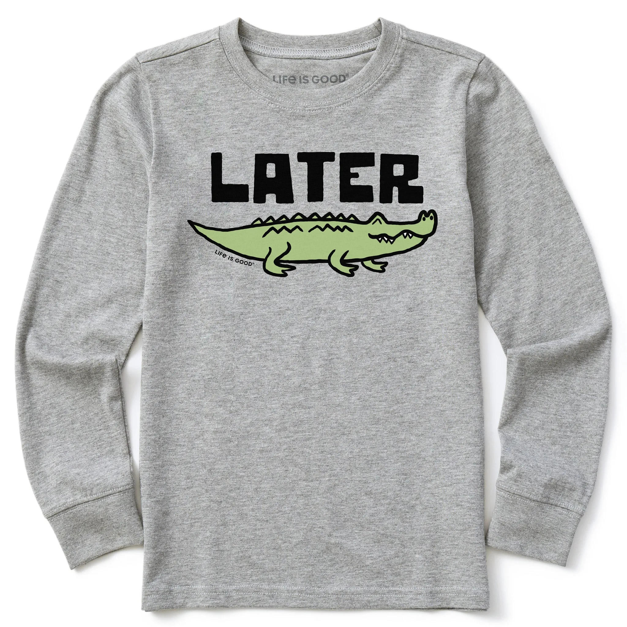 Kids Later Gator Long Sleeve Crusher Tee Life is Good