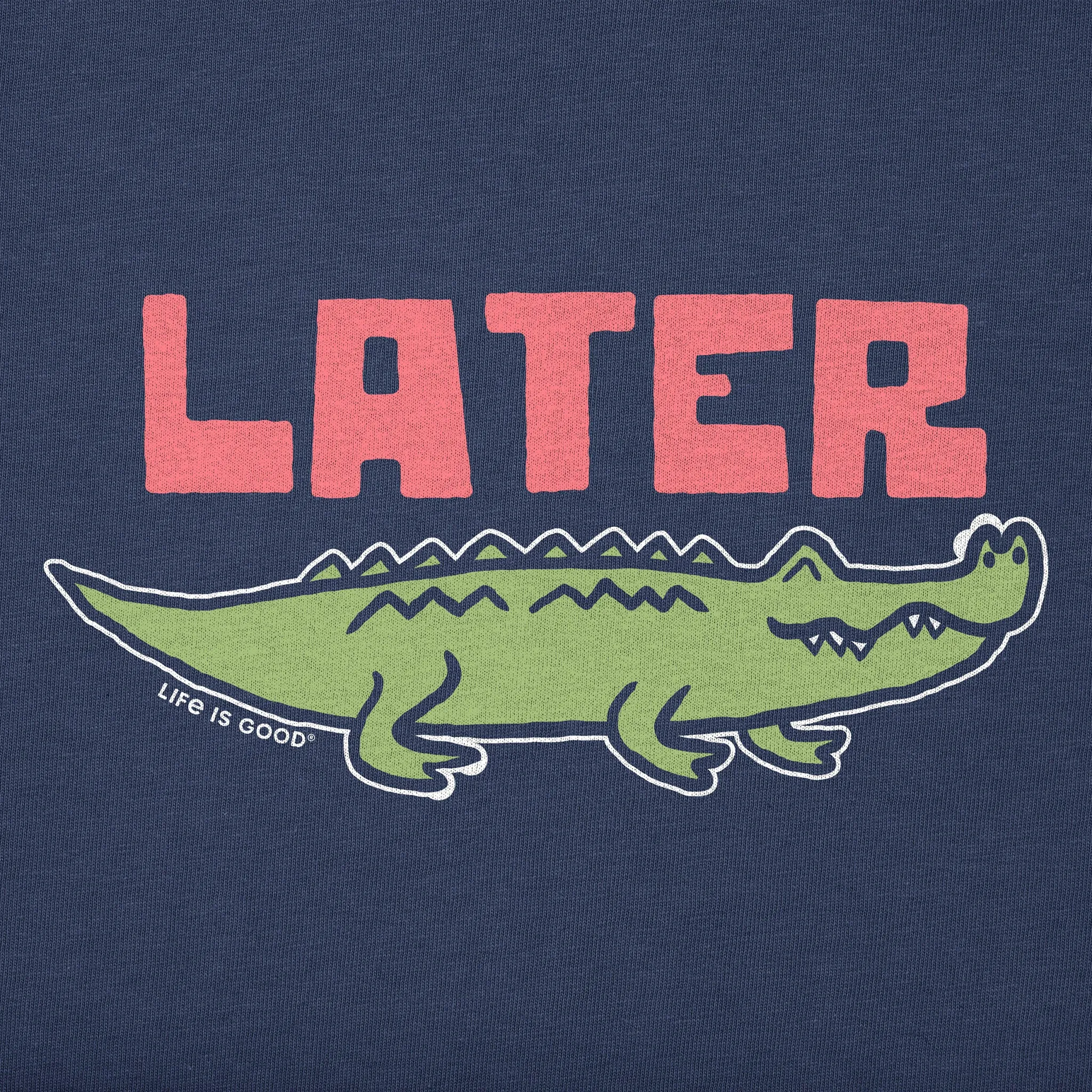 Kids Later Gator Long Sleeve Crusher Tee Life is Good