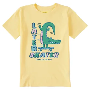 Kids Later Skater Alligator Short Sleeve Crusher Tee Life is Good