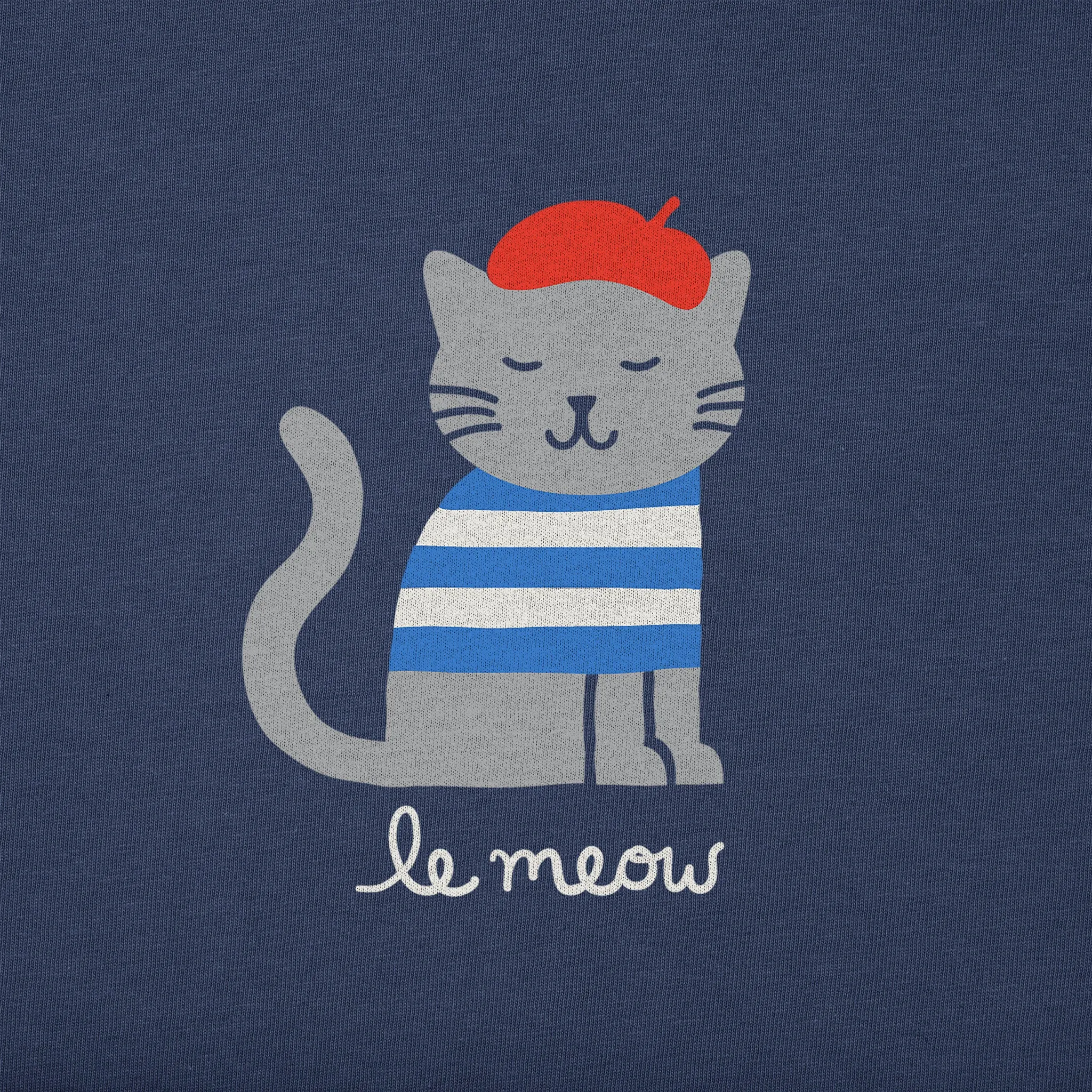Kids Le Meow Short Sleeve Crusher Tee Life is Good