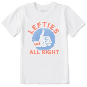 Kids Lefties are All Right Short Sleeve Crusher Tee Life is Good