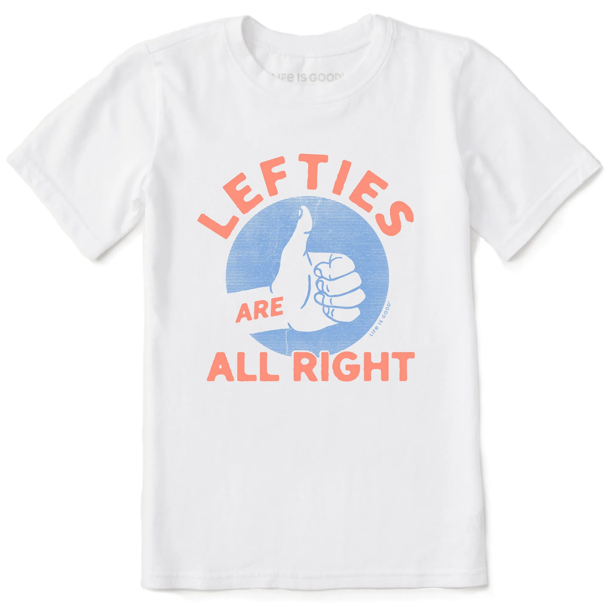 Kids Lefties are All Right Short Sleeve Crusher Tee Life is Good