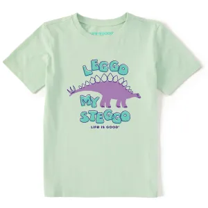 Kids Leggo My Steggo Stegosaurus Short Sleeve Crusher Tee Life is Good