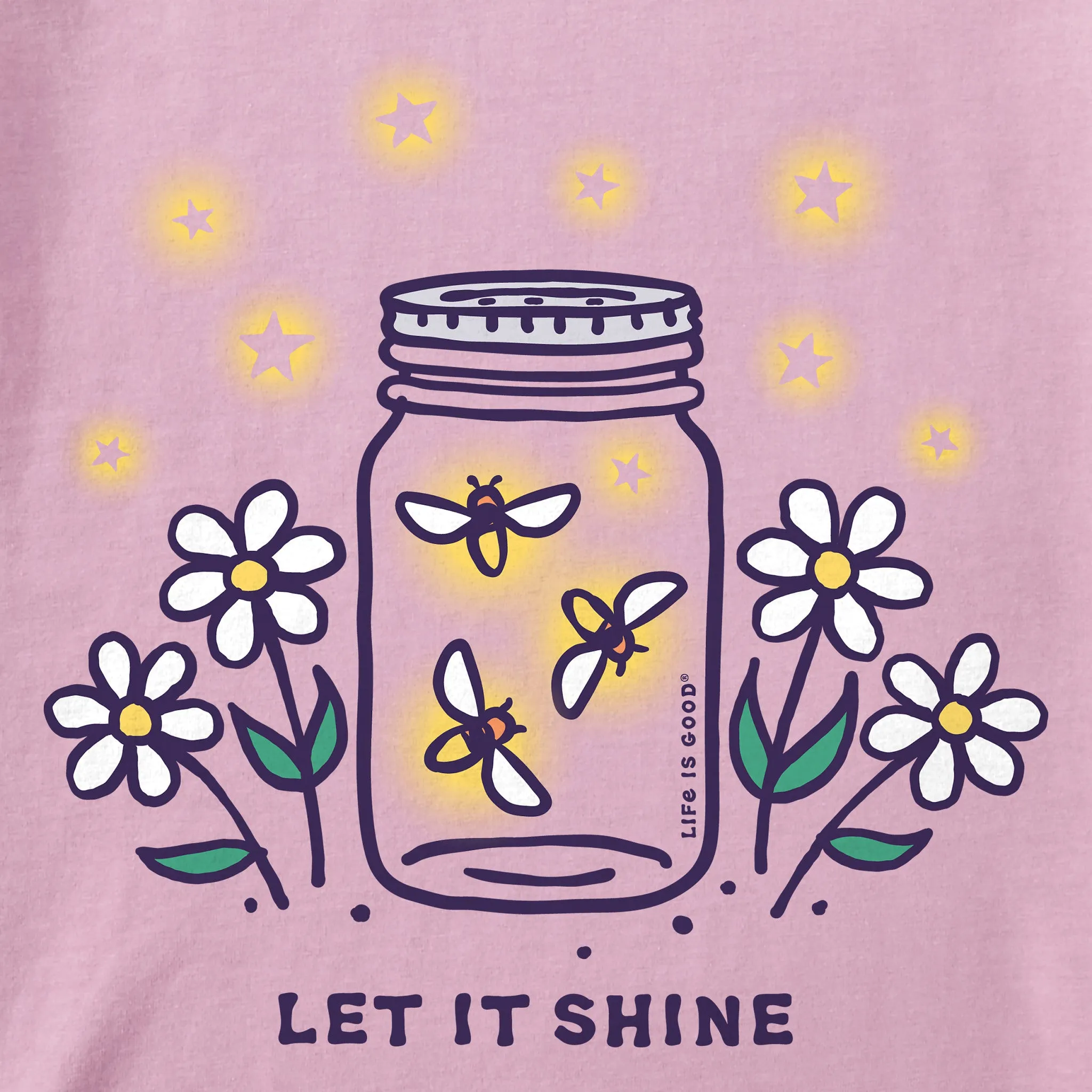 Kids Let it Shine Jar Short Sleeve Crusher Tee Life is Good