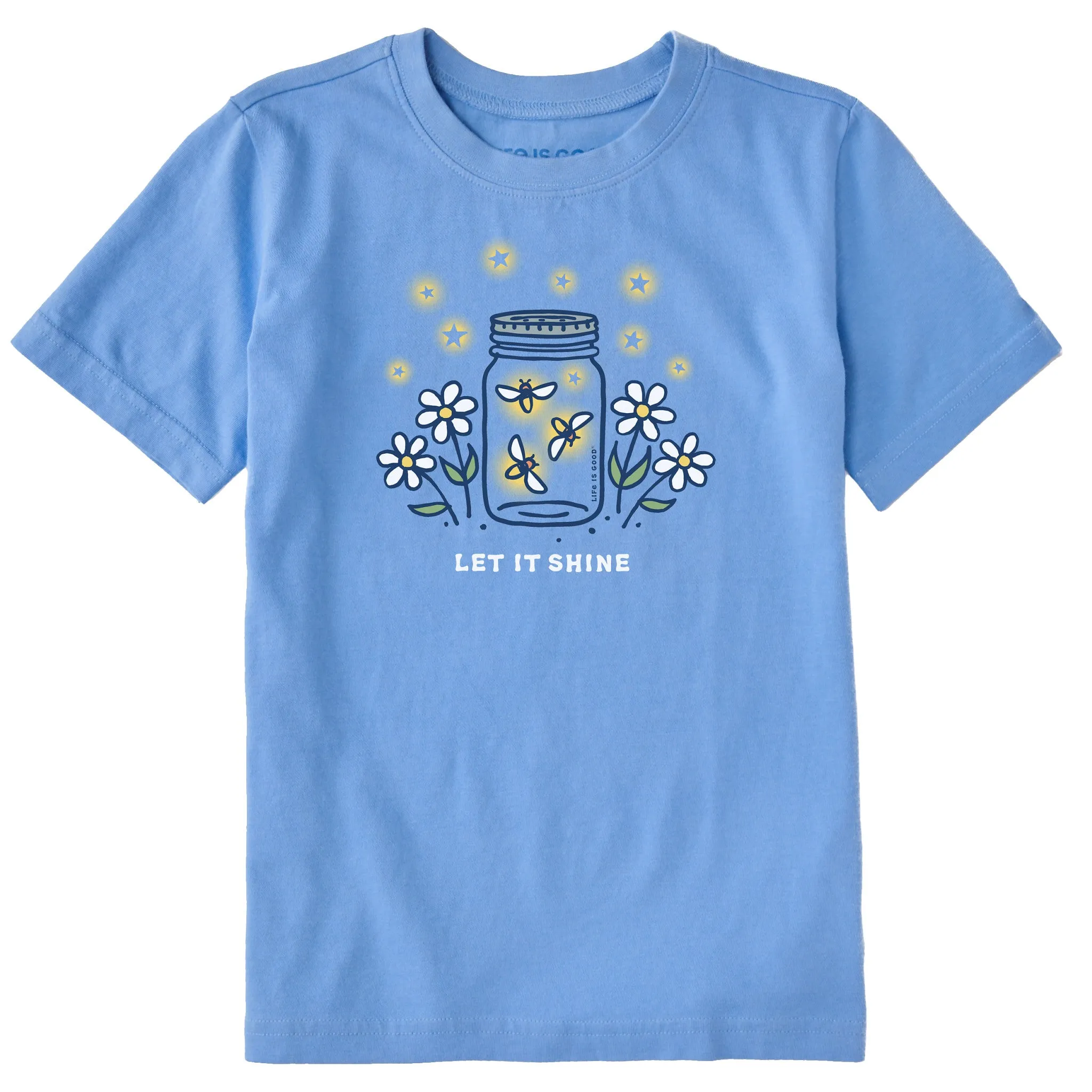 Kids Let it Shine Jar Short Sleeve Crusher Tee Life is Good