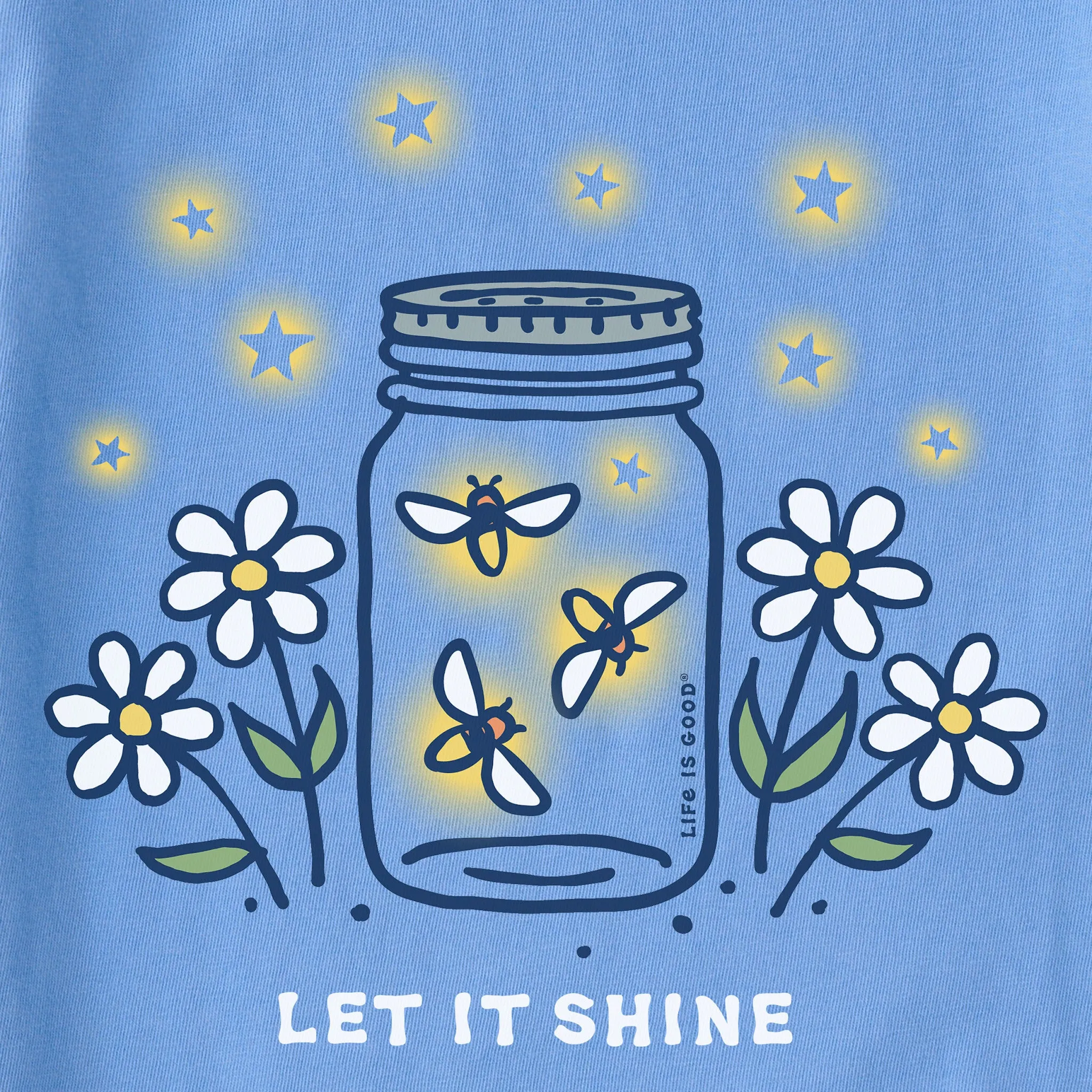 Kids Let it Shine Jar Short Sleeve Crusher Tee Life is Good