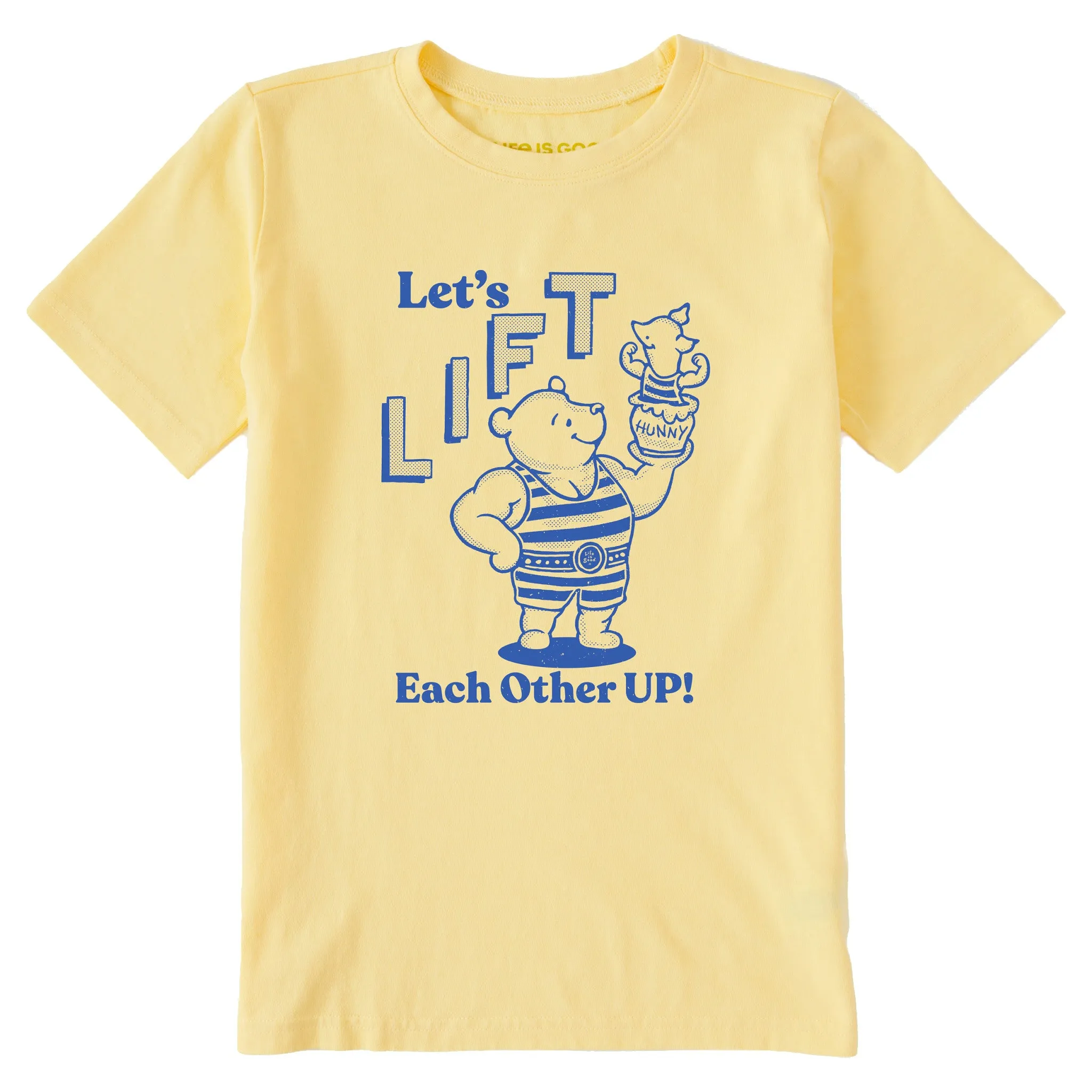 Kids Let's Lift Each Other Up Winnie Short Sleeve Crusher Tee Life is Good